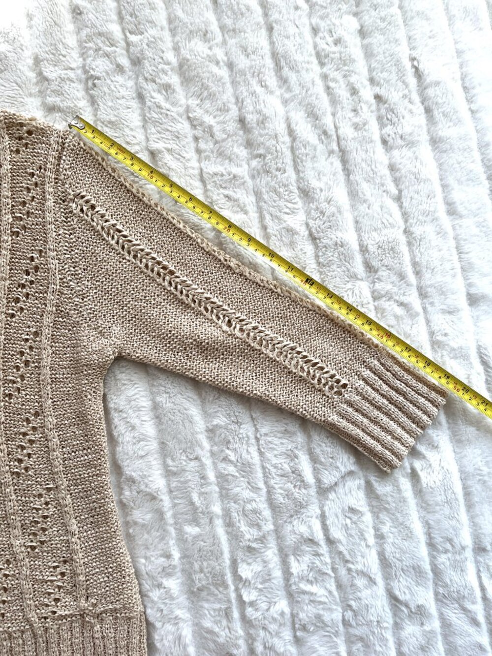 Vintage Designers Originals Studio Sweater Cardigan (Natural) L - Picture 15 of 15